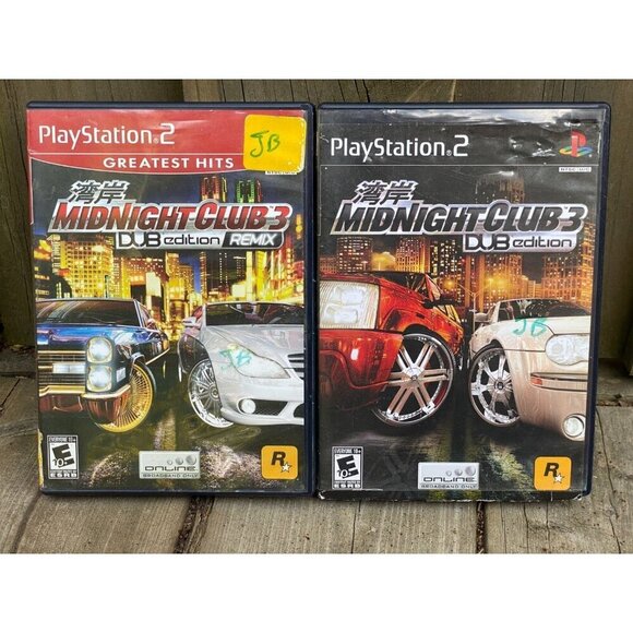 Other - Lot of 2 Midnight Club 3 Dub Edition Remix PlayStation 2 PS2 Tested Vintage
